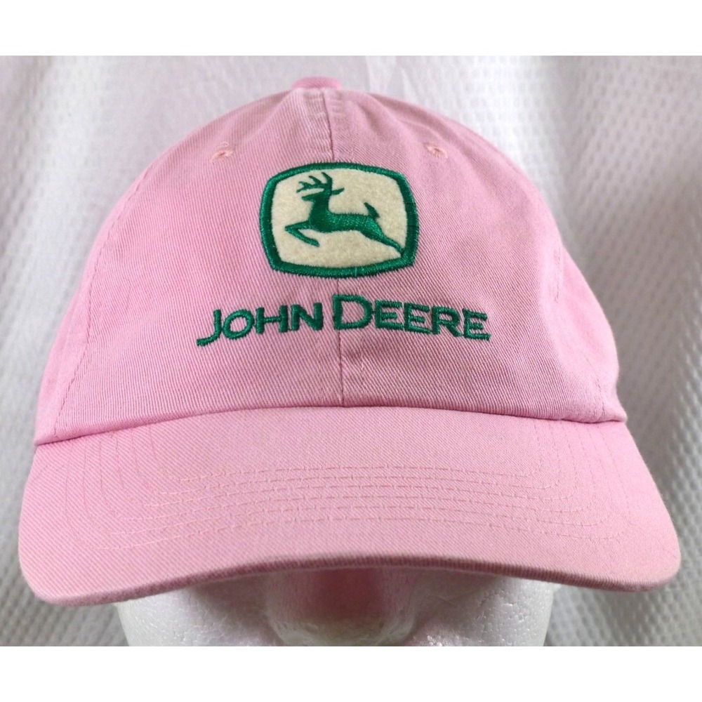 John Deere Womens Pink Baseball Cap Adjustable Strap